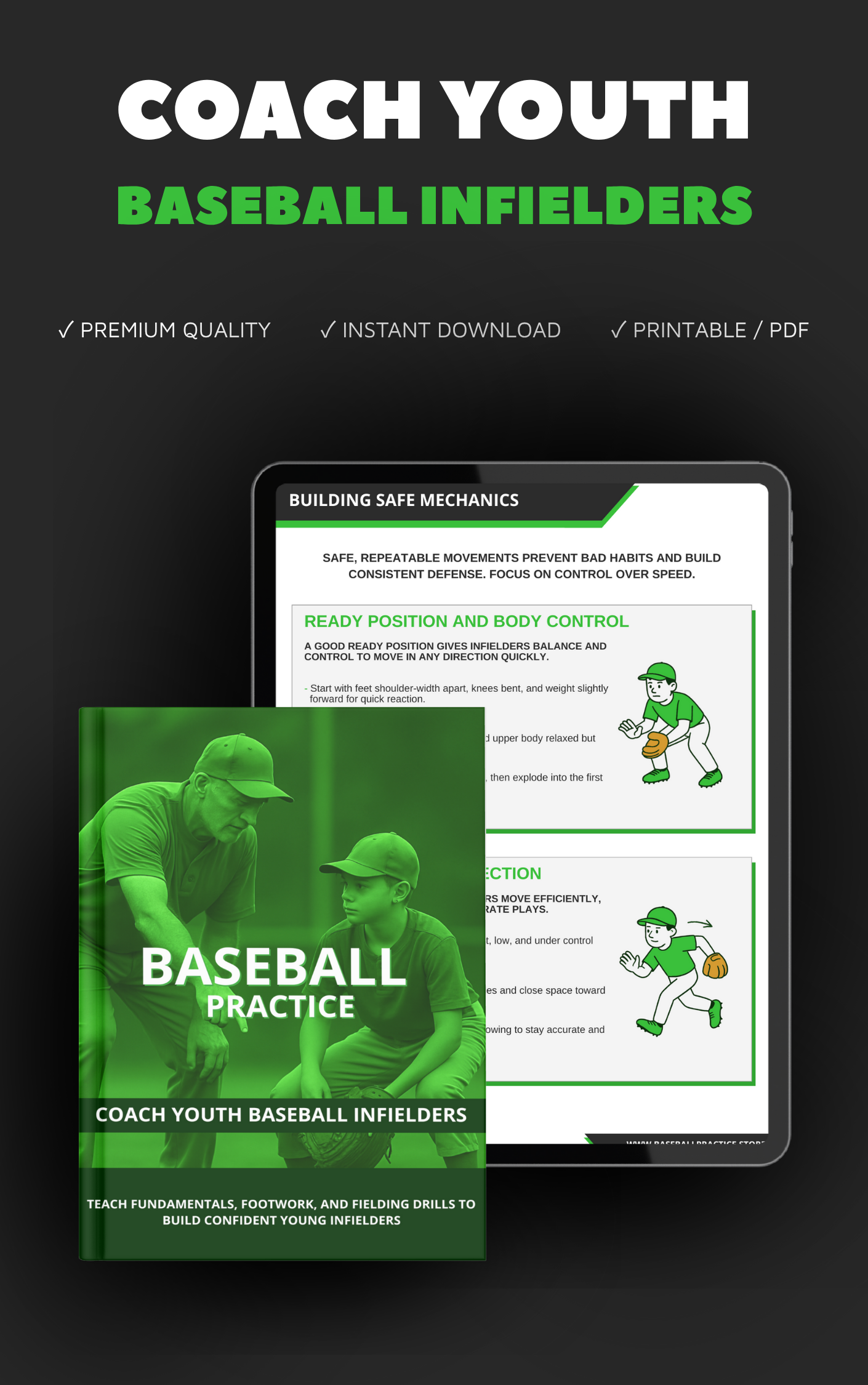 Coach Youth Baseball Infielders